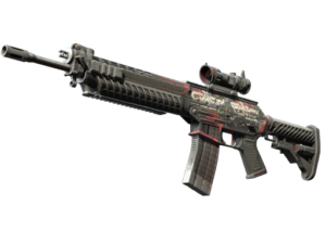 SG 553 | Cyberforce (Battle-Scarred)