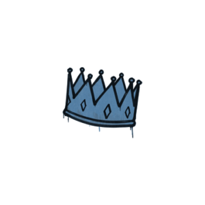 Sealed Graffiti | King Me (Monarch Blue)