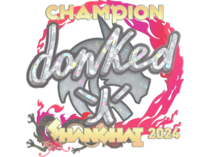 Sticker | donk (Glitter, Champion) | Shanghai 2024